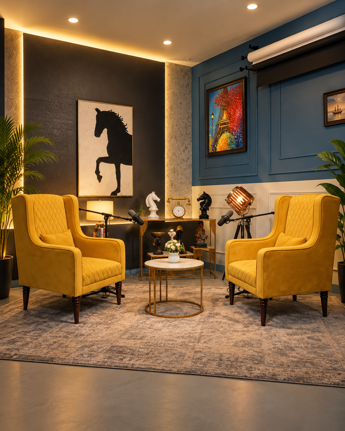 Compact sofa studio set